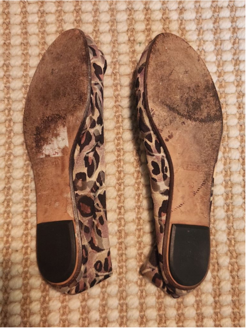 Women's Coach Mimsy Y2K Vintage Logo Casual Leopard Print Ballet Flats Size 6 - Picture 6 of 6